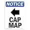 Signmission OSHA Notice, 7" Height, Cap Mag Left Arrow Sign With Symbol, 7" X 5", Portrait OS-NS-D-57-V-10427 - alternate 1